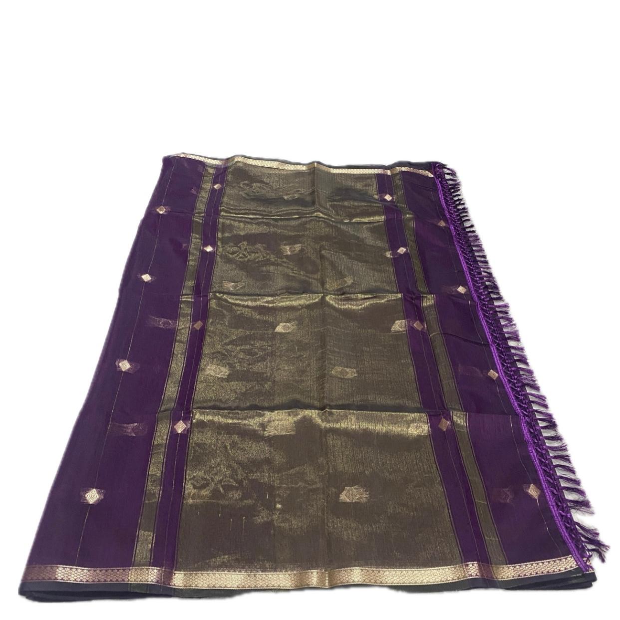 Saikala  Chanderi Silk Sarees Purple
