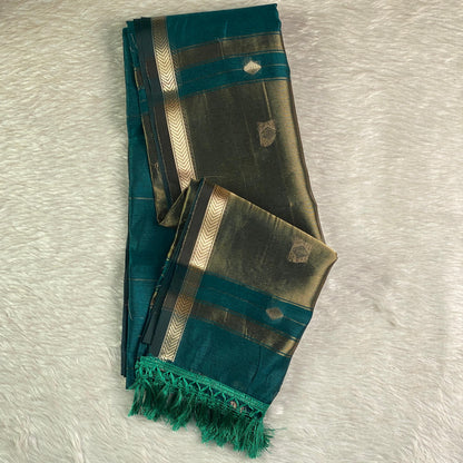 Saikala Chanderi Silk Sarees Peacock