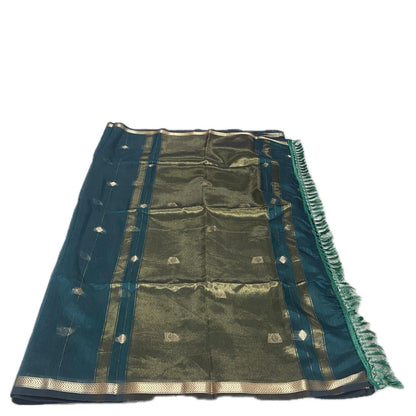 Saikala Chanderi Silk Sarees Peacock