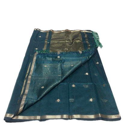 Saikala Chanderi Silk Sarees Peacock