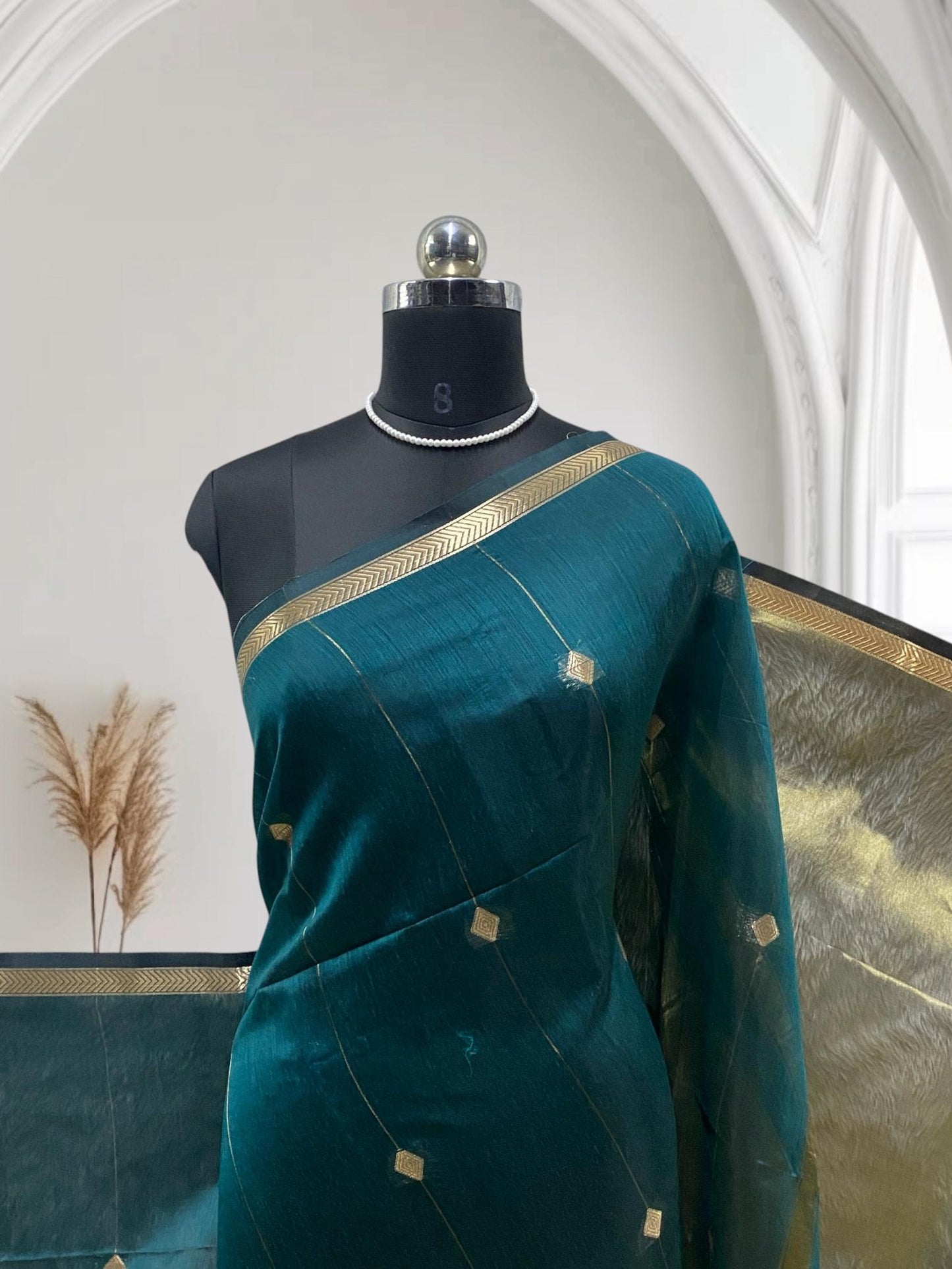 Saikala Chanderi Silk Sarees Peacock