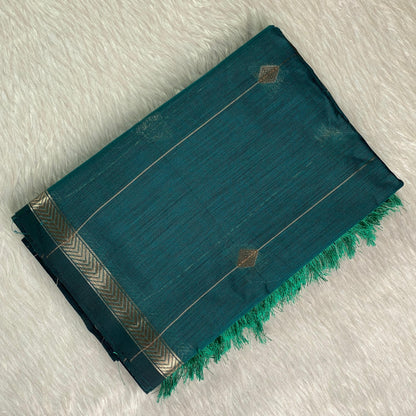 Saikala Chanderi Silk Sarees Peacock
