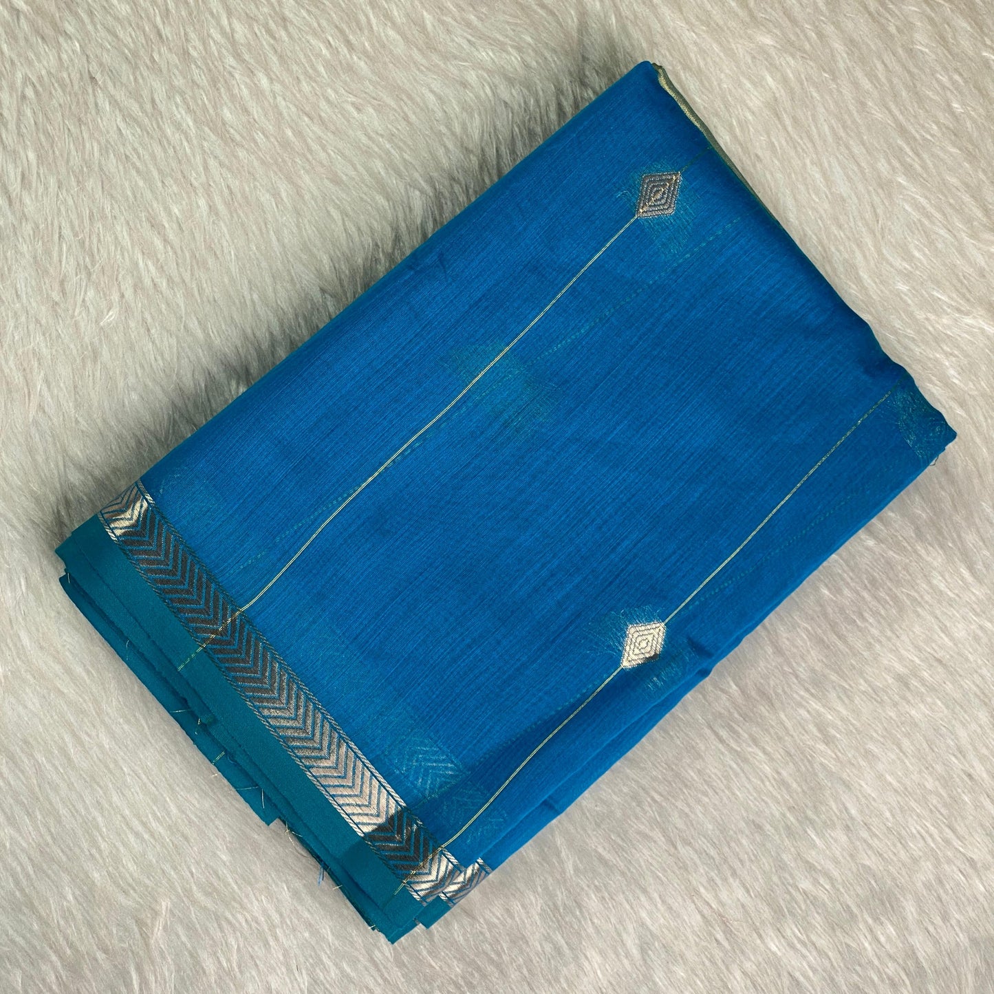 Saikala Chanderi Silk Saree Light Blue