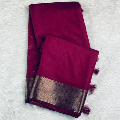 Kavitha Jute Saree Purple