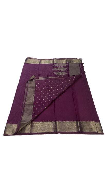 Kavitha Jute Saree Purple