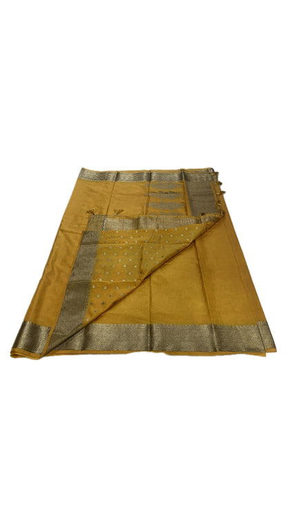 Kavitha Jute Saree Yellow