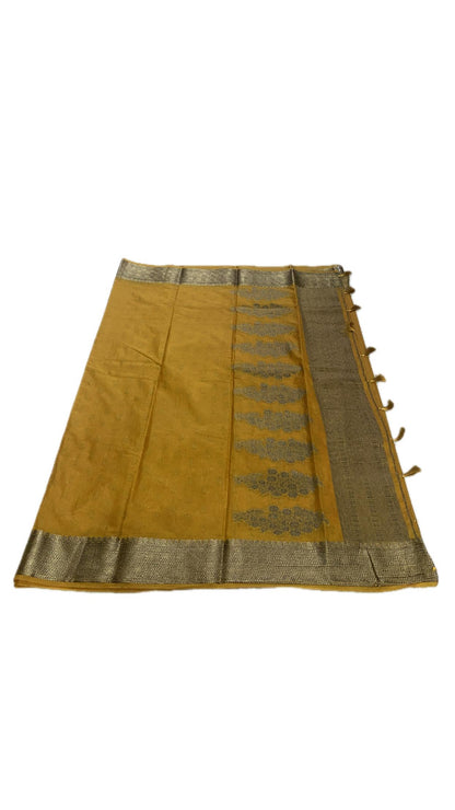 Kavitha Jute Saree Yellow