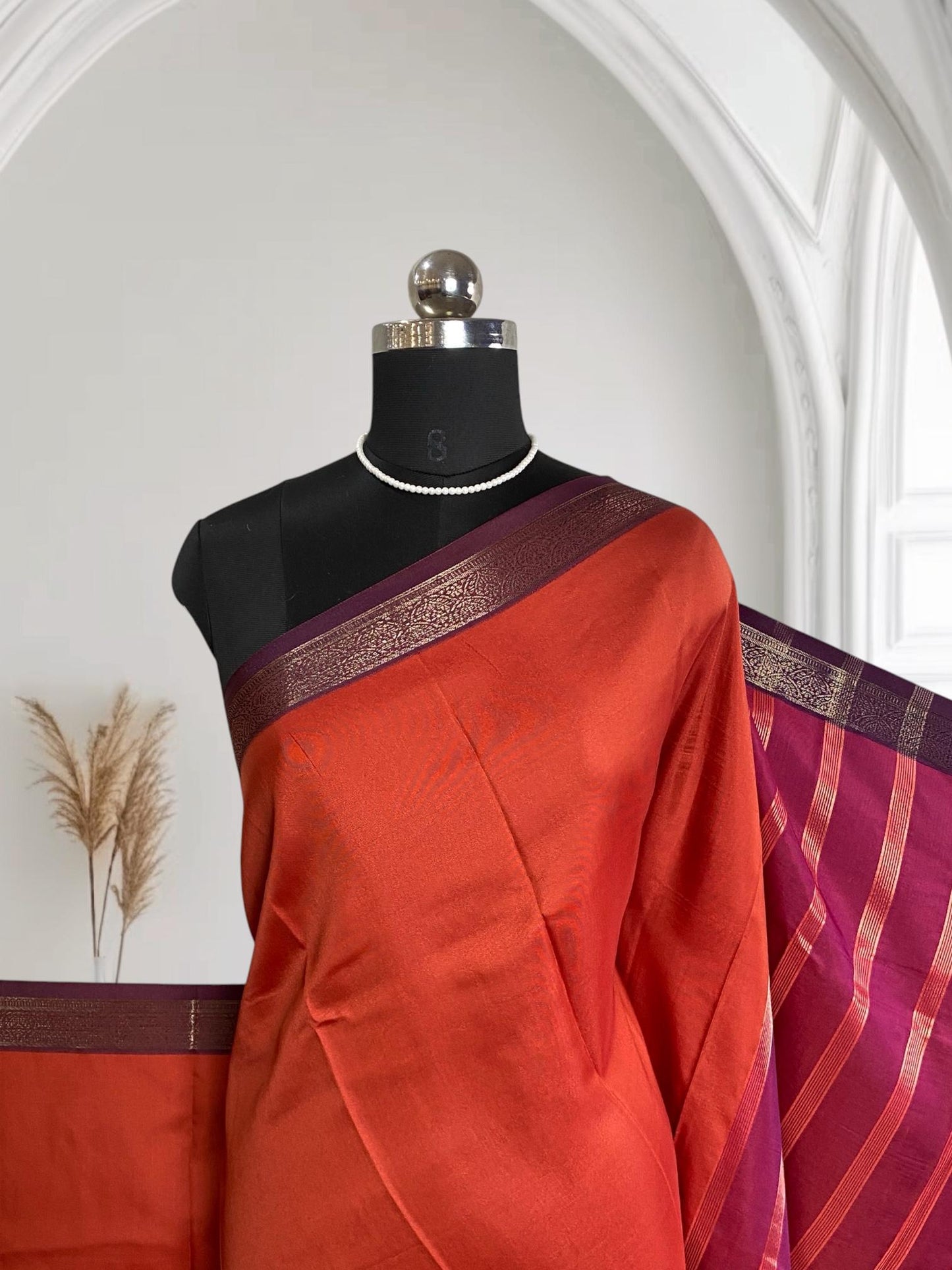 Vaidehi Silk Saree Orange