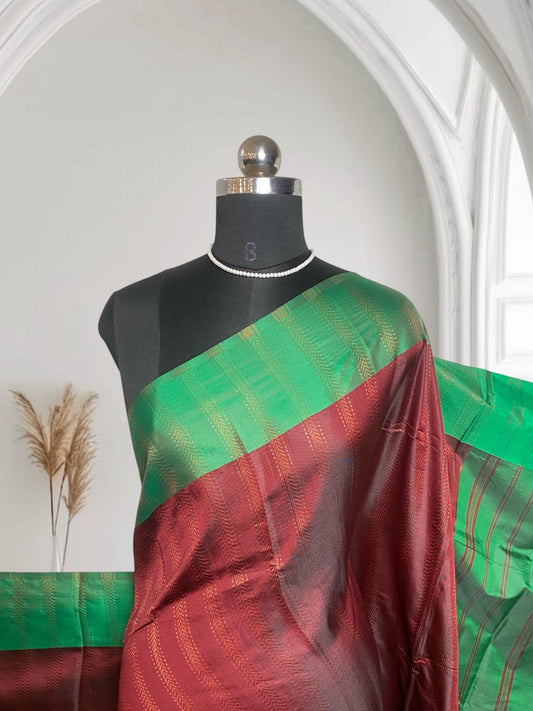 Nakshathra Soft Silk Saree Brown