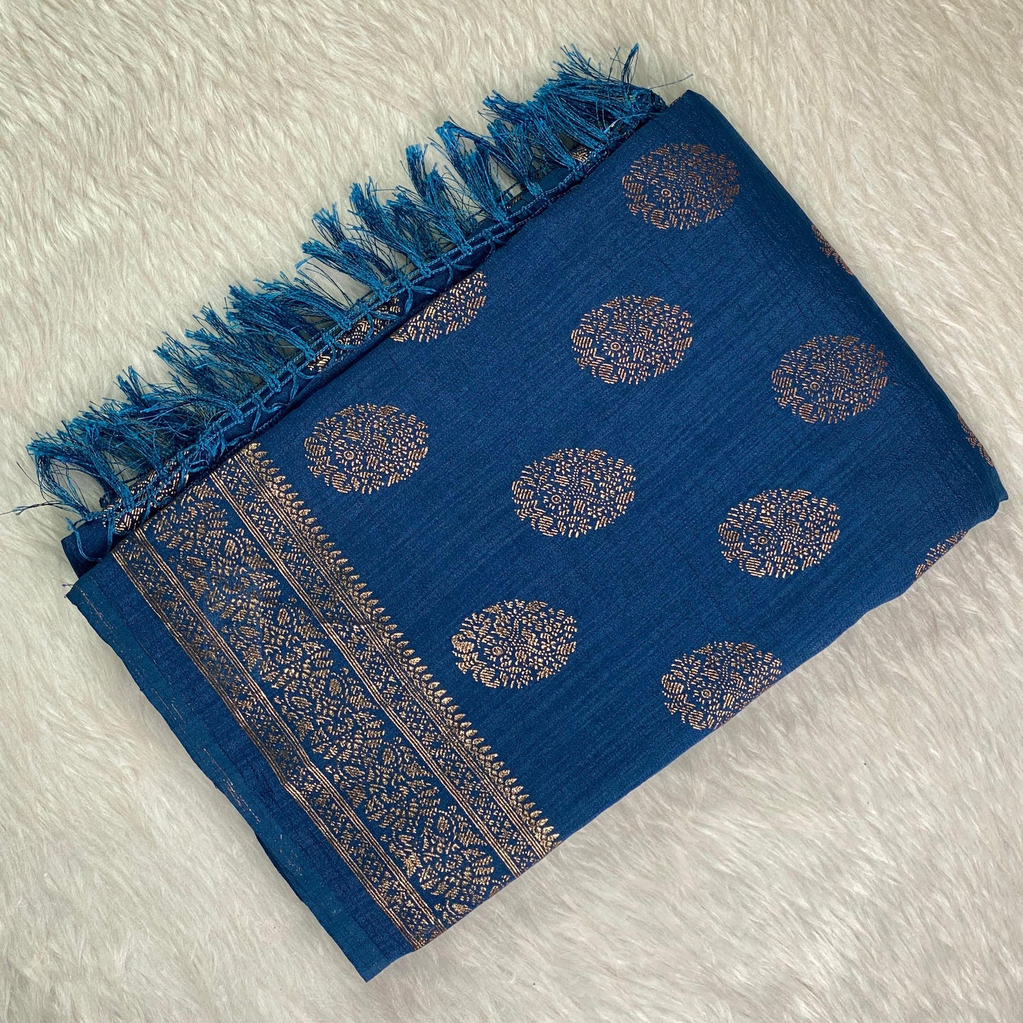 Vaigha Vichitra Jalar Kashmiri Silk Blue Dress Code