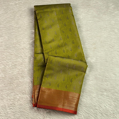 Sandra Semi Silk Saree Olive
