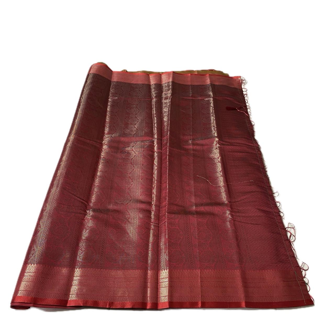 Sandra Semi Silk Saree Olive