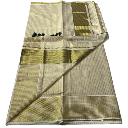 Barani Golden Glow Saree 🌼Green