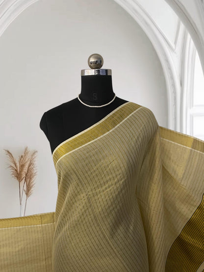 Barani Golden Glow Saree 🌼Green
