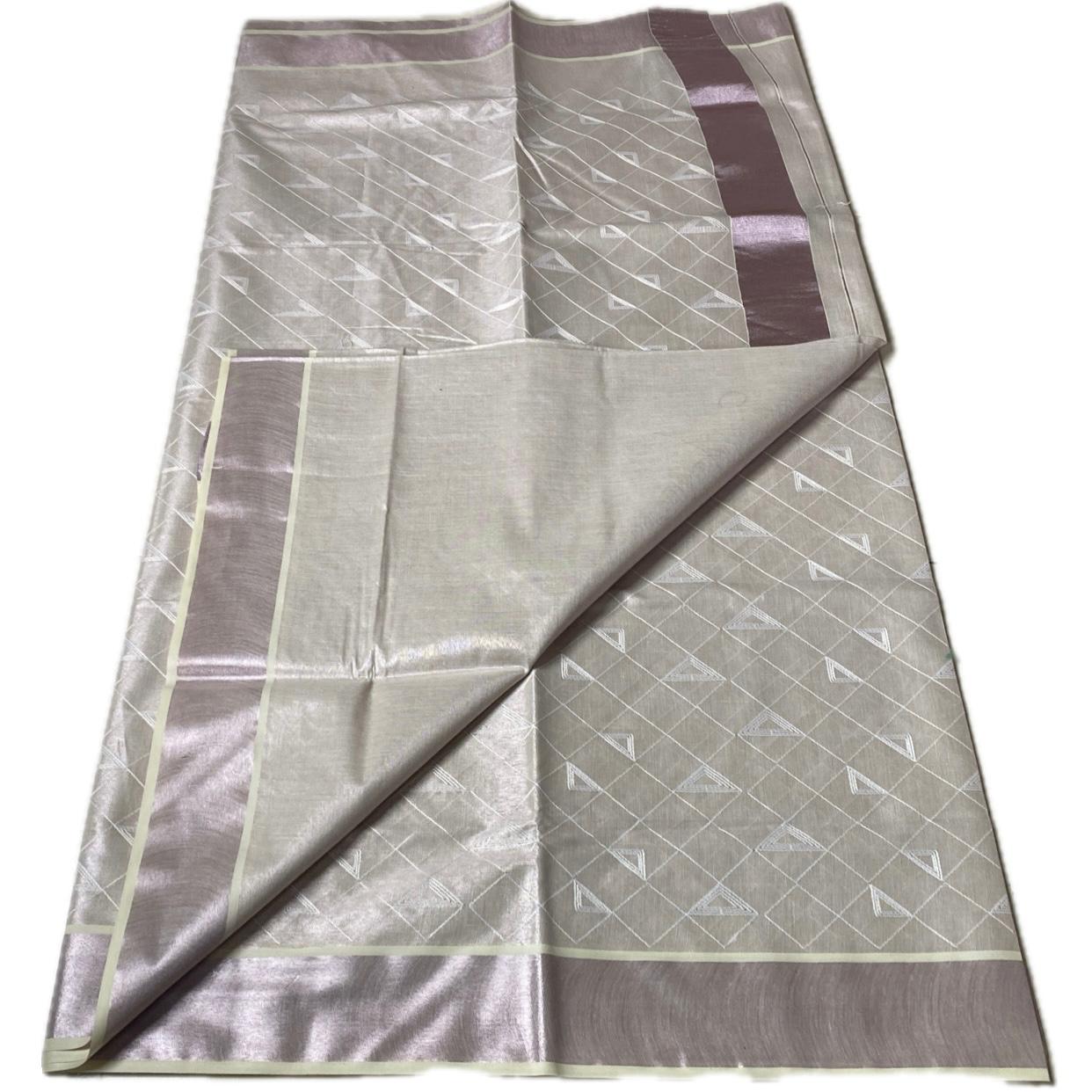 Malini Pink Kasavu Set Saree