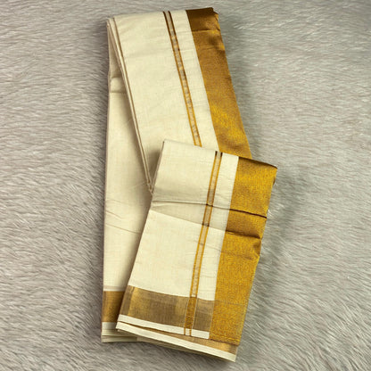 Malini Golden Kasavu Set Saree