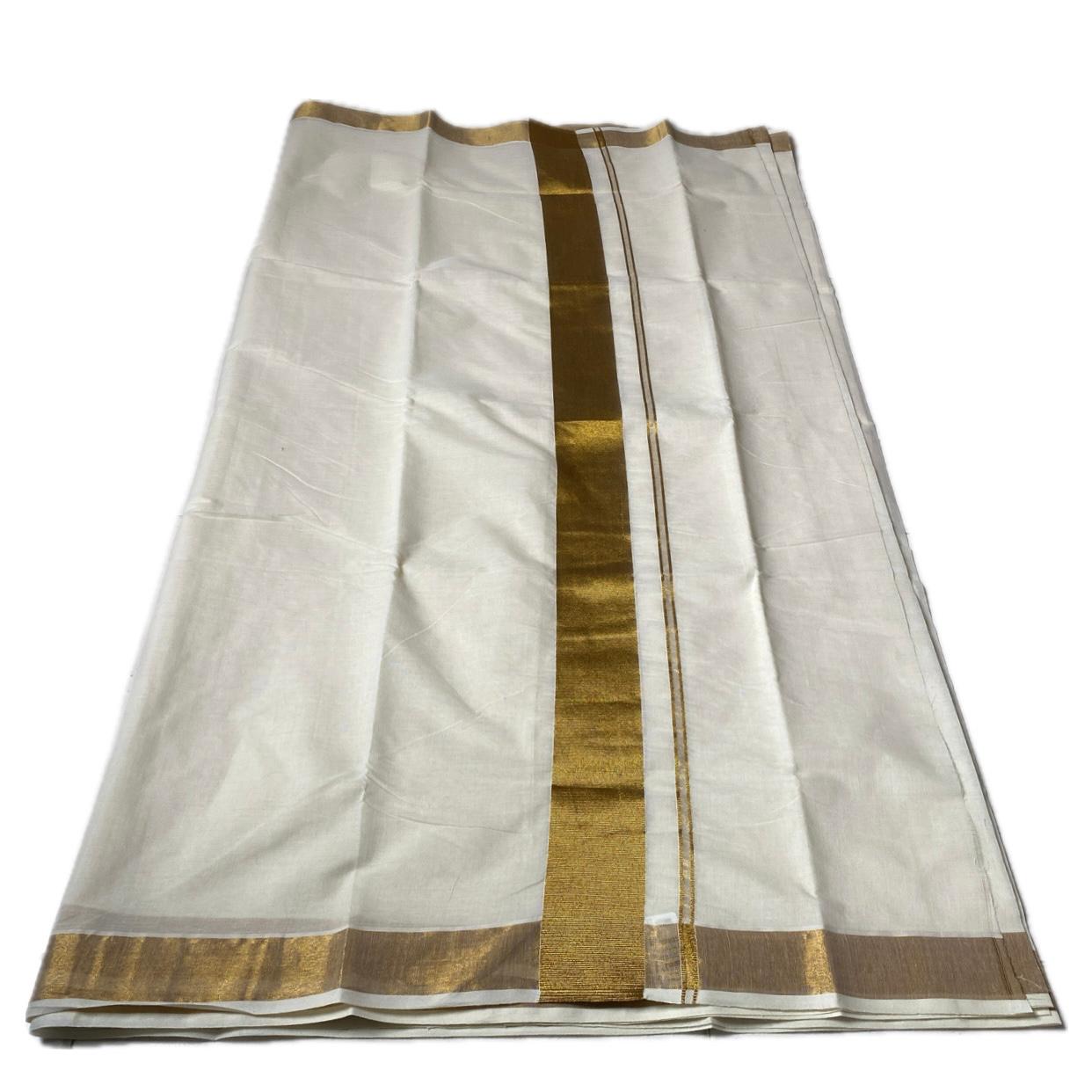Malini Golden Kasavu Set Saree