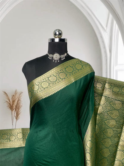 Harini Pure Banarasi Saree in Green