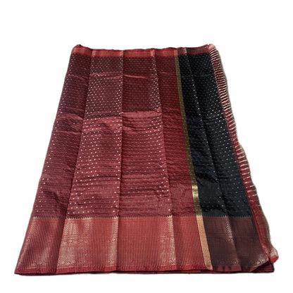 Priya Banarasi Butti Silk Saree Black