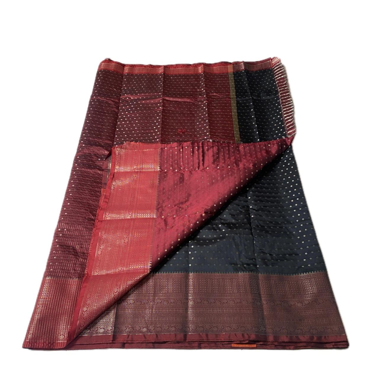 Priya Banarasi Butti Silk Saree Black