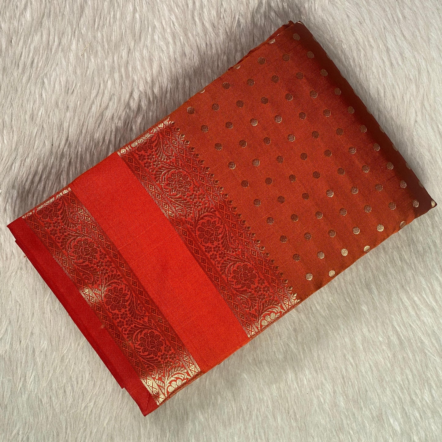 Priya Banarasi Butti Silk Saree Orange