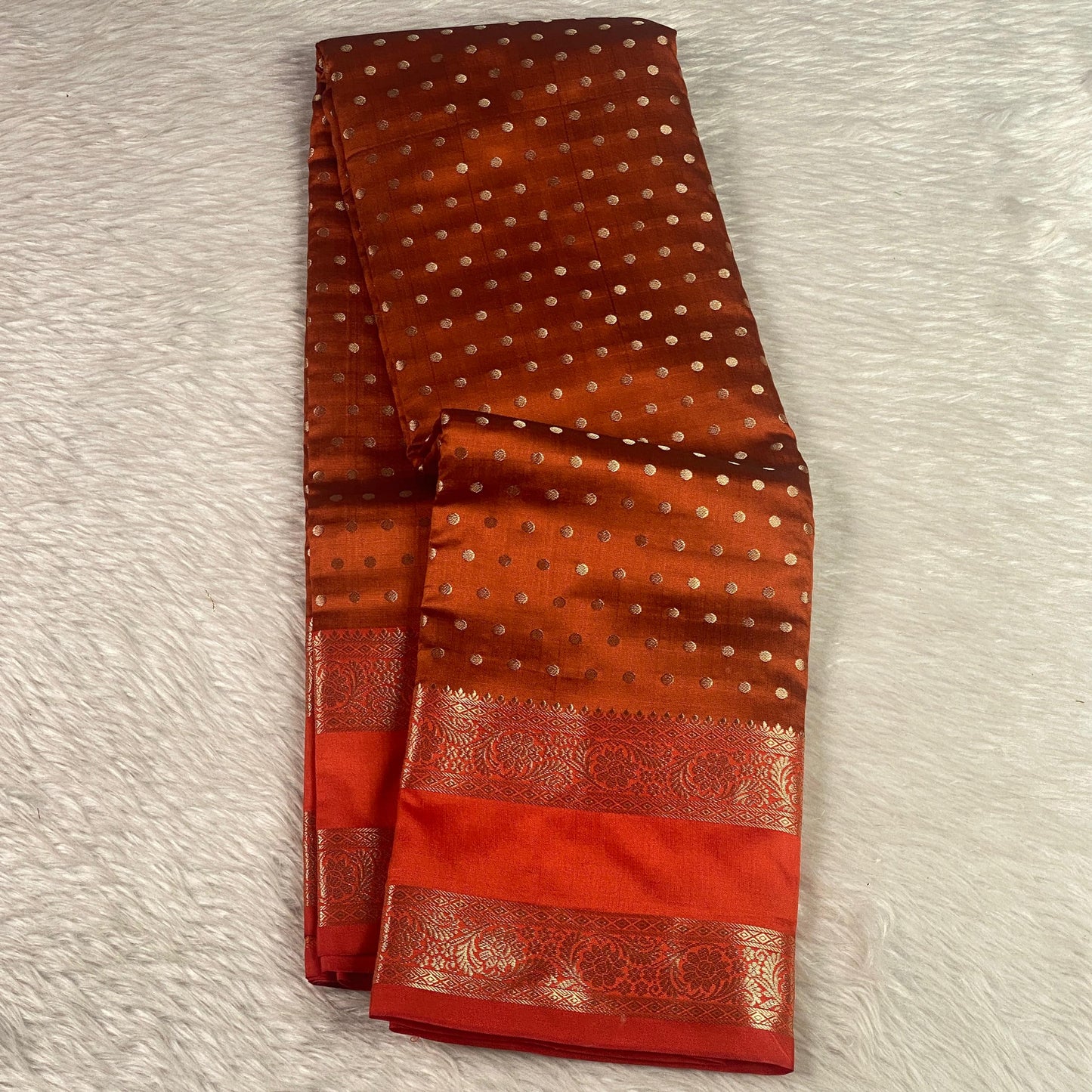 Priya Banarasi Butti Silk Saree Orange