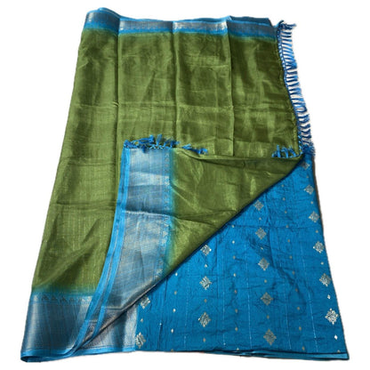 Monalisa Georgette and Light weight Saree Green