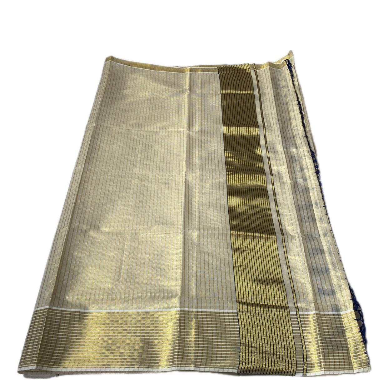 Barani Golden Glow Saree 🌼Blue