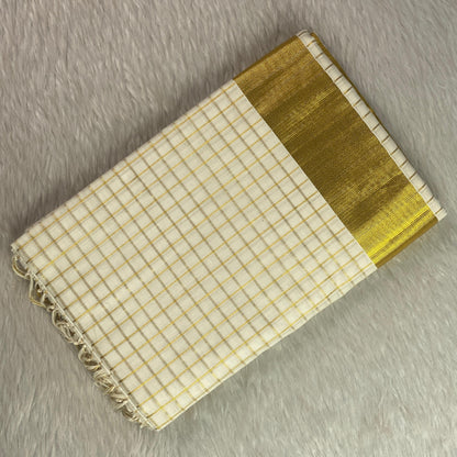 Thumba Blossom Checks Kerala Saree