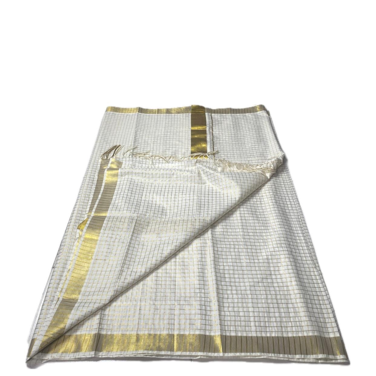 Thumba Blossom Checks Kerala Saree