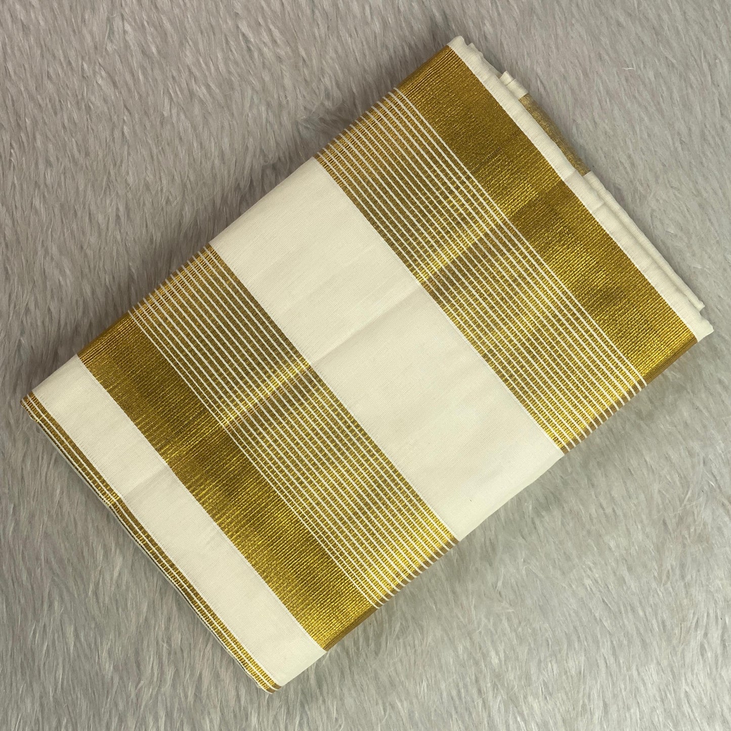 Vishakham Golden Aura Cotton Set Saree