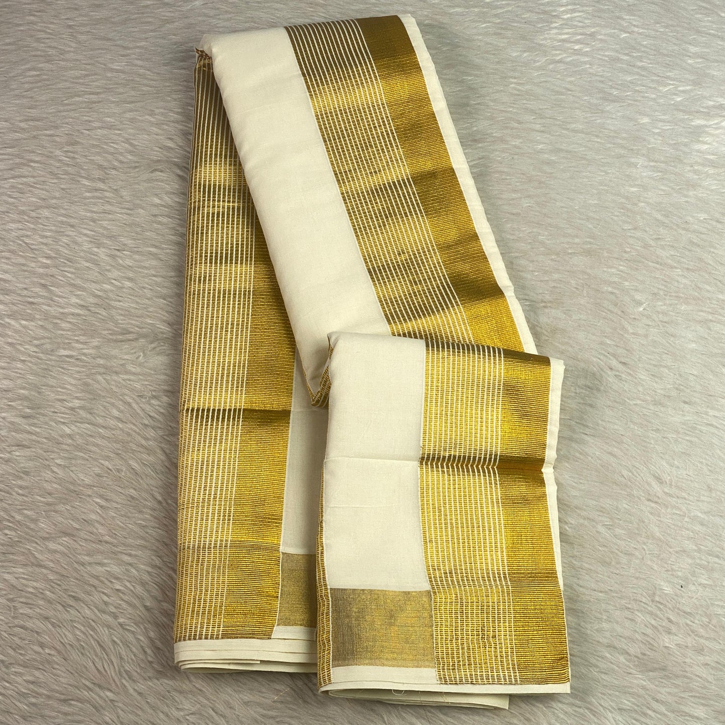 Vishakham Golden Aura Cotton Set Saree