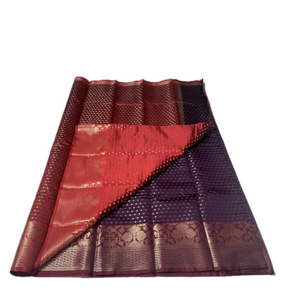 Priya Banarasi Butti Silk Saree Purple