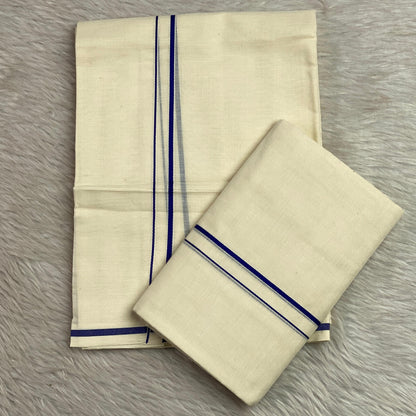 Puliyilakkara Set Mund Blue Kara