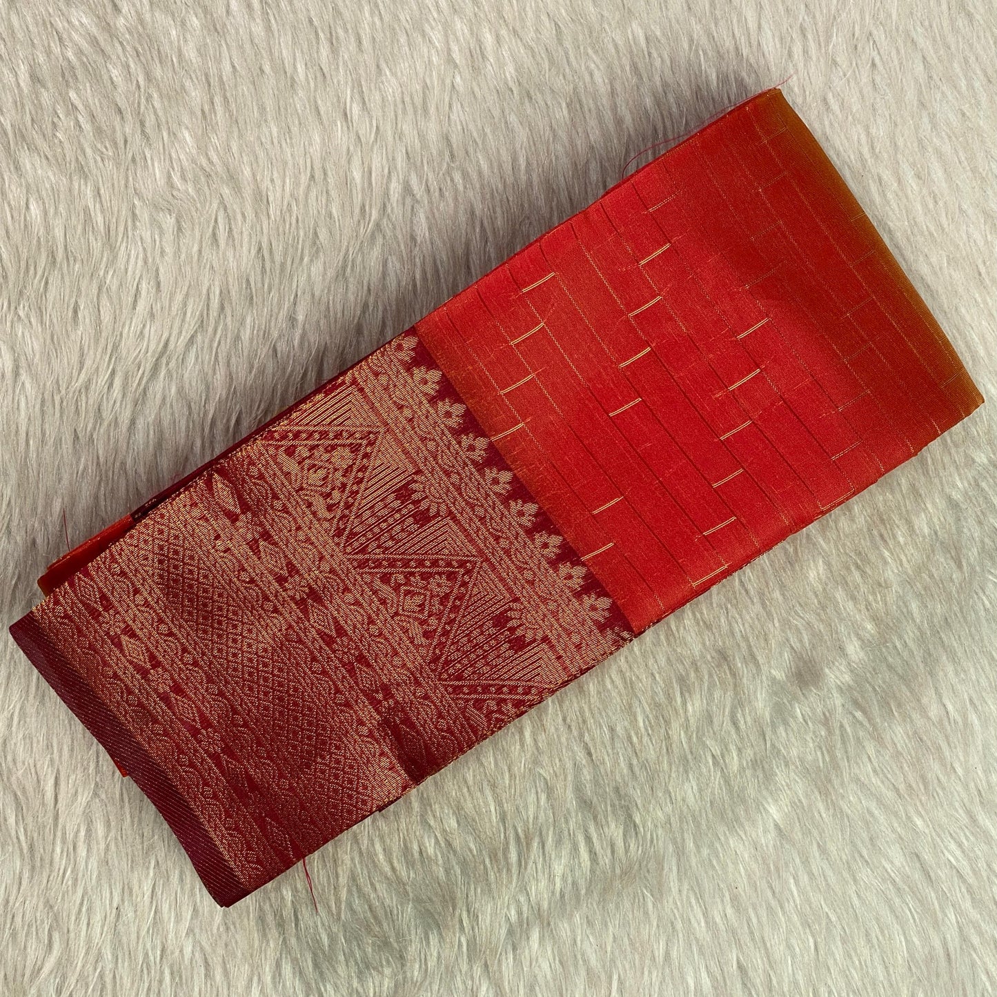 Nayna Orange Silk Saree