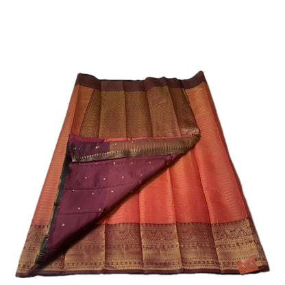 Nayna Orange Silk Saree