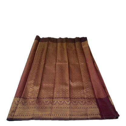 Nayna Brown Silk Saree