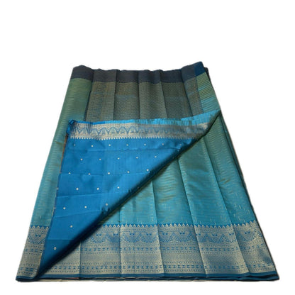 Nayna Blue Silk Saree
