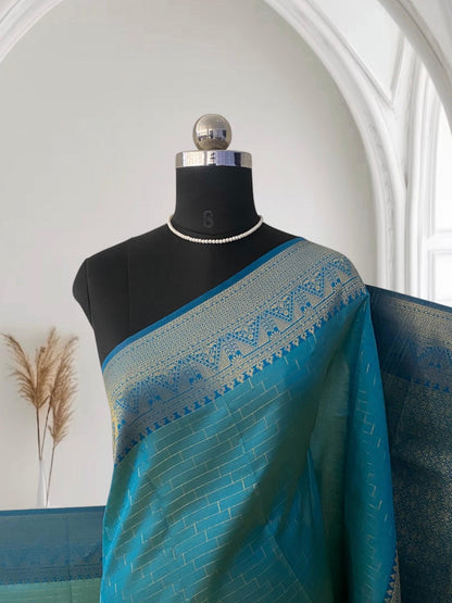 Nayna Blue Silk Saree
