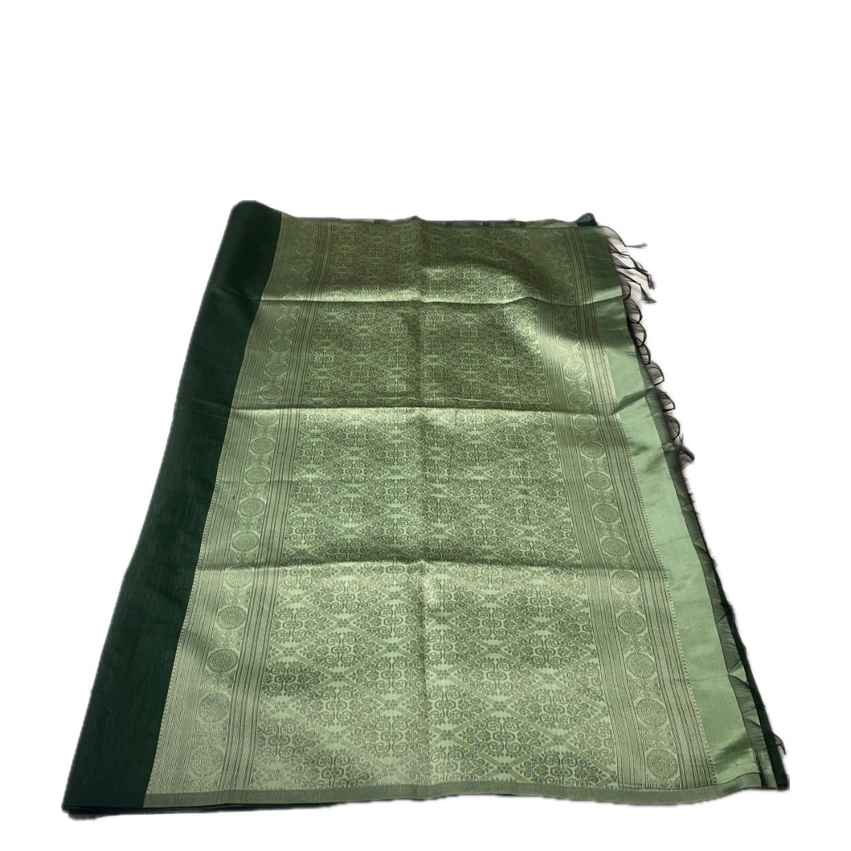 Shanmathi Floral Saree Green