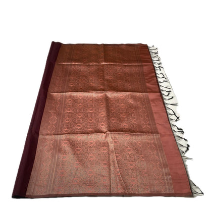Shanmathi Floral Saree Brown