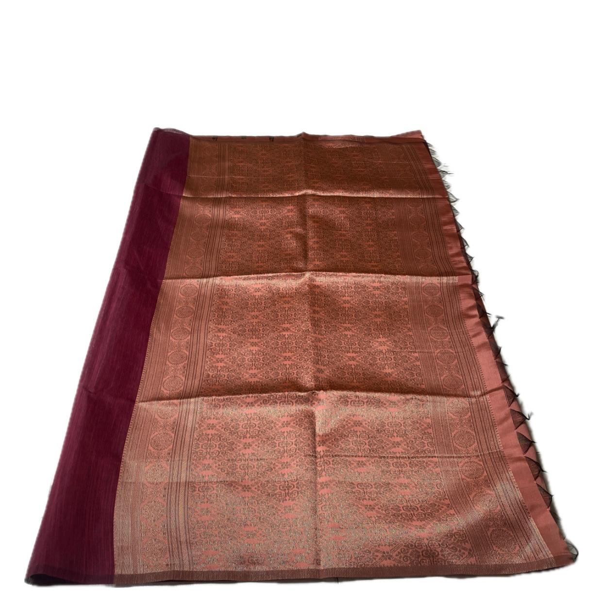 Shanmathi Floral Saree Red
