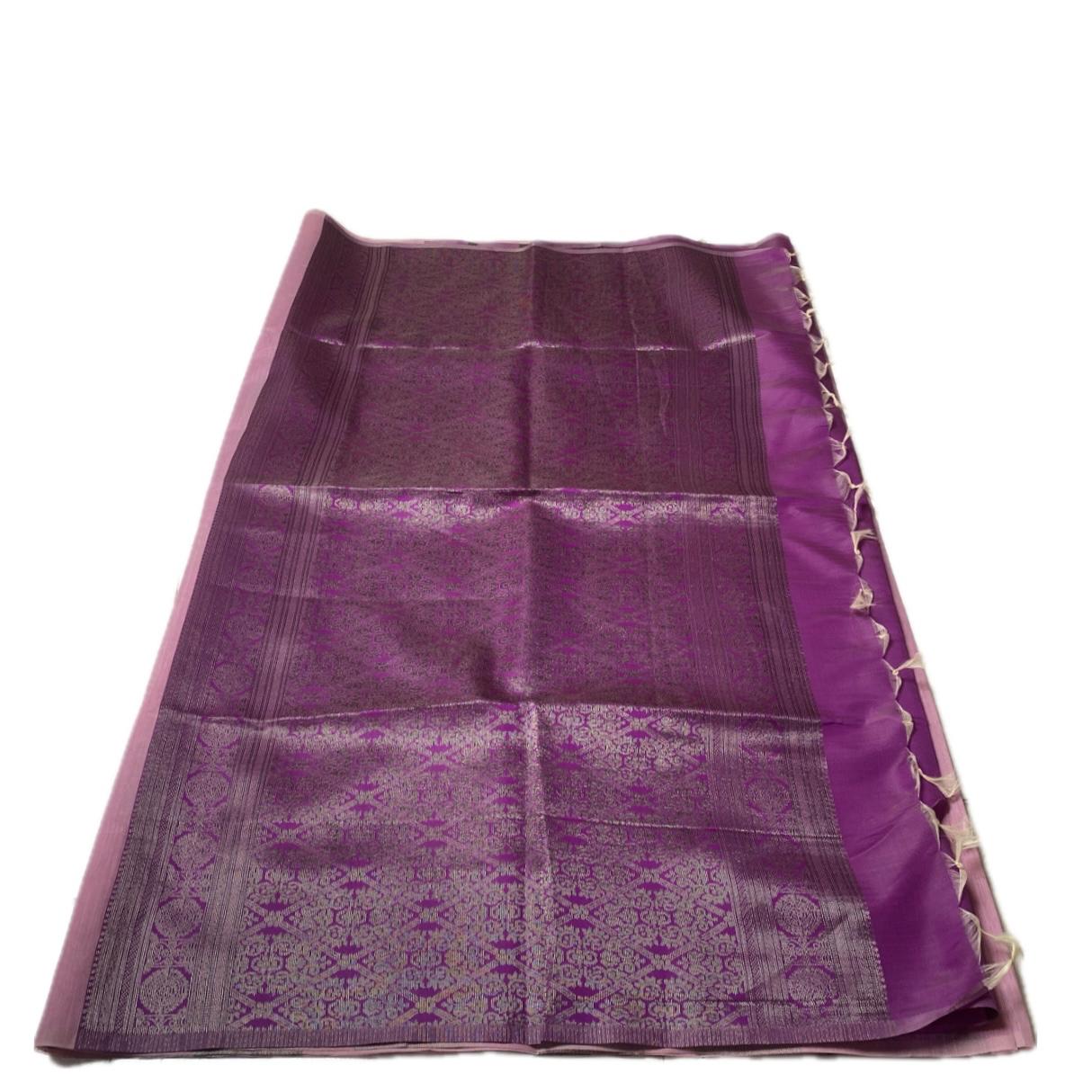 Shanmathi Floral Saree Pink