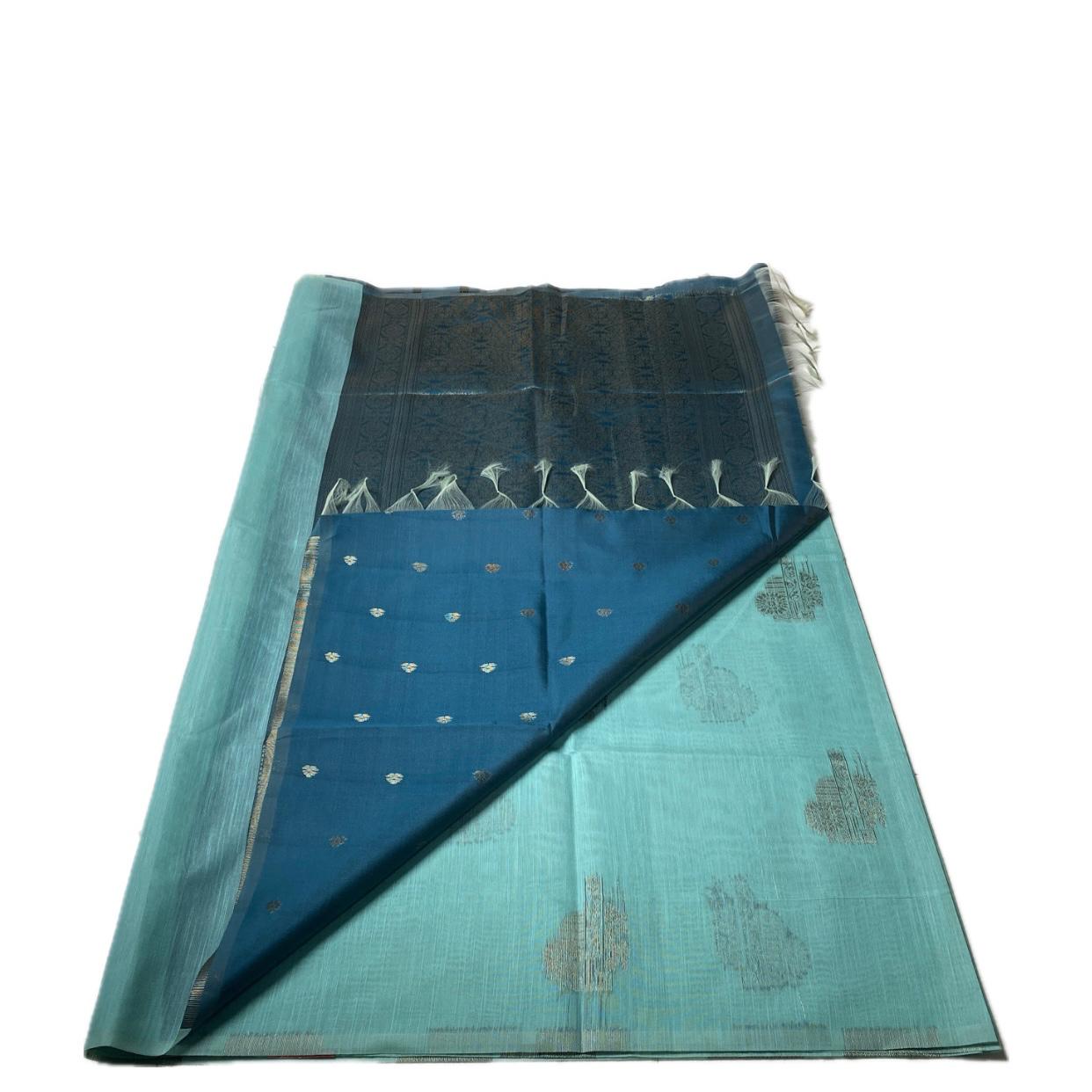 Shanmathi Floral Saree Pista Green