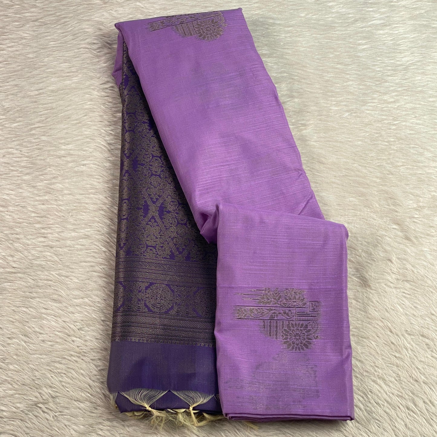 Shanmathi Floral Saree Violet