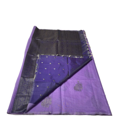Shanmathi Floral Saree Violet