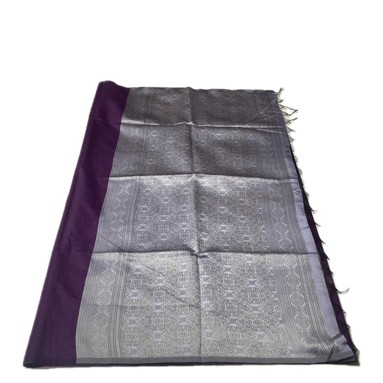 Shanmathi Floral Saree Purple