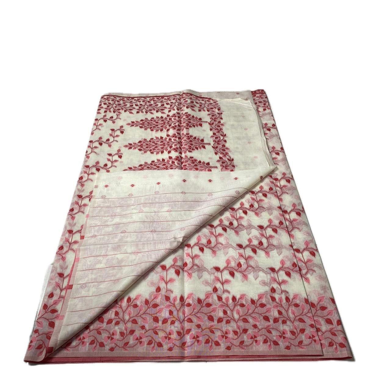 Ithal Chander Silk Flora Collection Saree Red