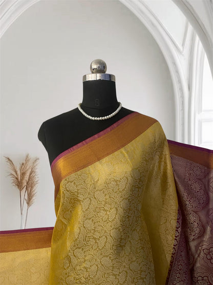 Jyothika Golden with Purple Border Classic Wedding Collection