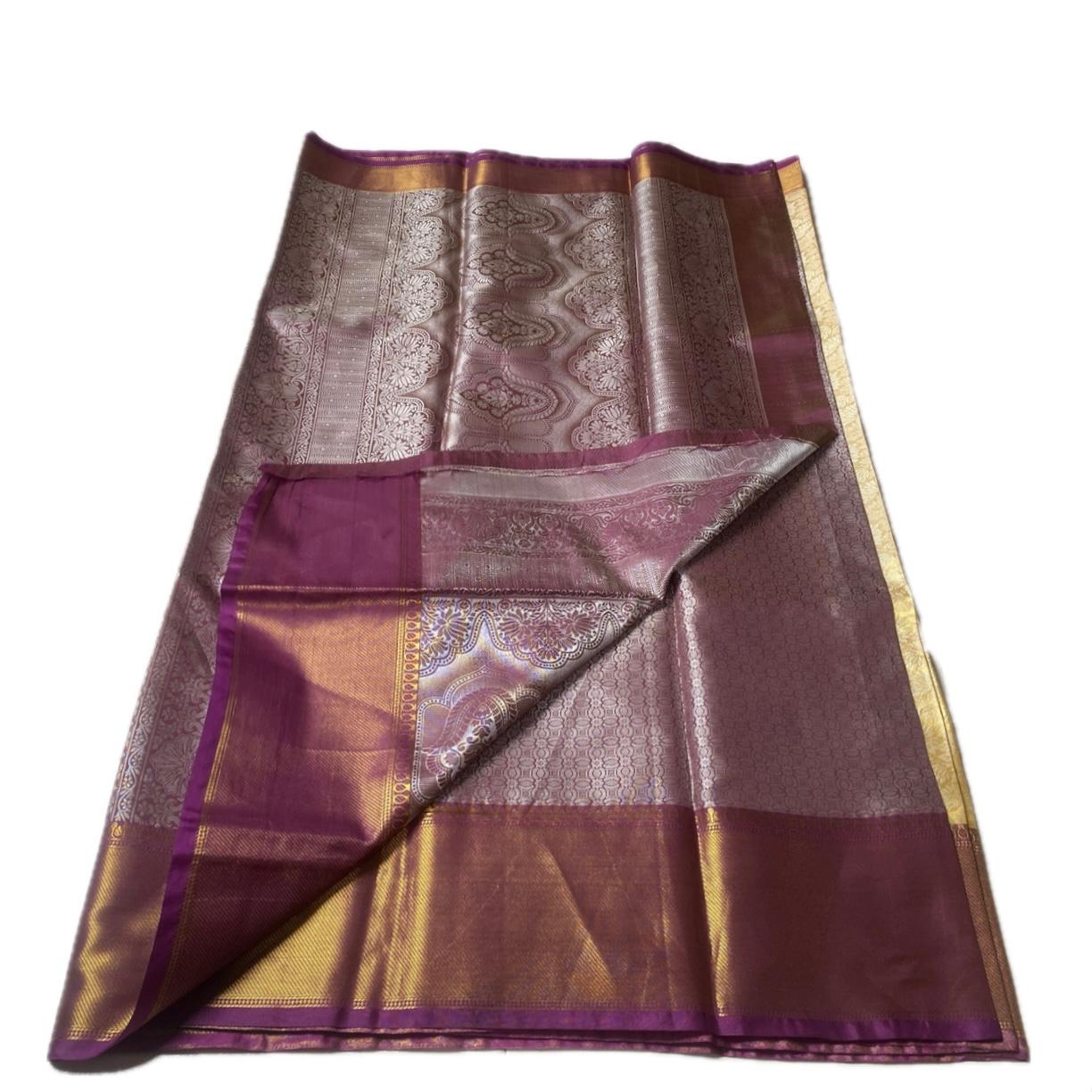 Jyothika Golden with Purple Border Classic Wedding Collection